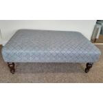 Large Footstool in Pierre Frey fabric